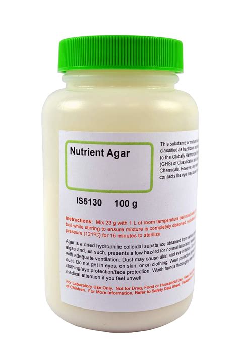 Buy Nutrient Agar, 100g - General Purpose Growth Medium for Petri ...