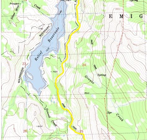 Sierra Nevada Topographical Map - Sonora Pass 14