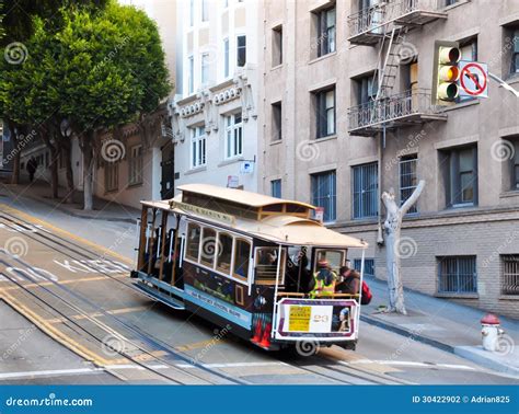 San francisco tram editorial photography. Image of building - 30422902