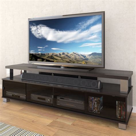 Sonax B-003-RBT Bromley 75-Inch 2 Tier TV Bench, Ravenwood Black | Tv ...