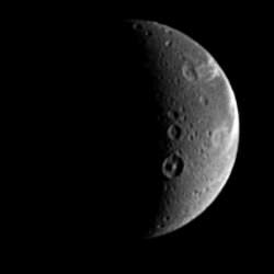 Large Craters on Dione - Universe Today