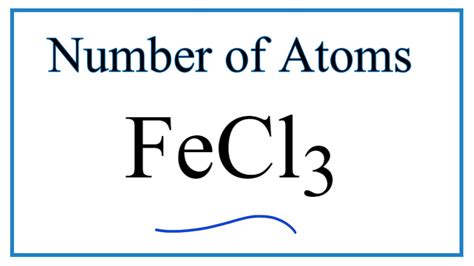 How to Find the Number of Atoms in FeCl3 - YouTube