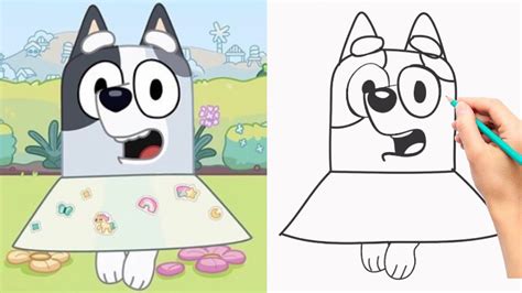 Bluey - Adorable Muffin Cone Ballerina 💜 How to Draw & Color | DIY ...