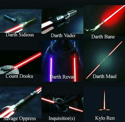 Star Wars Sith Lightsabers