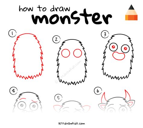 Art Hub For Kids How To Draw A Monster - Halloween might be over, but a ...