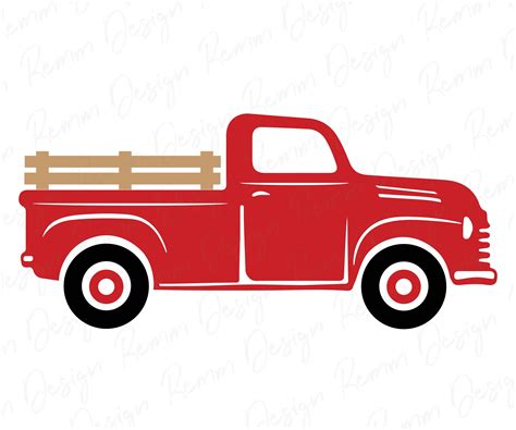 Pickup Truck Clipart, Red Truck SVG | ubicaciondepersonas.cdmx.gob.mx