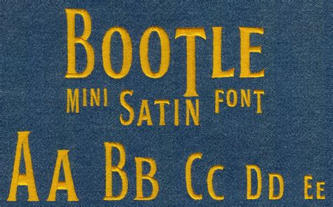 655 Bootle Mini Satin Font - Jolson's Designs