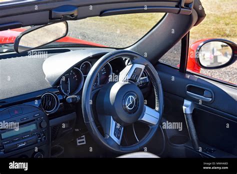 Mazda mx-5 or Miata NC 2006 interior with the top down Stock Photo - Alamy