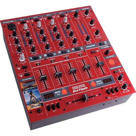 DJ-Tech DDM-3000R Professional DJ Mixer (Red) DDM 3000 RED