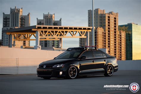 Volkswagen Jetta GLI with HRE 595RS in Satin Black | Volkswagen jetta ...