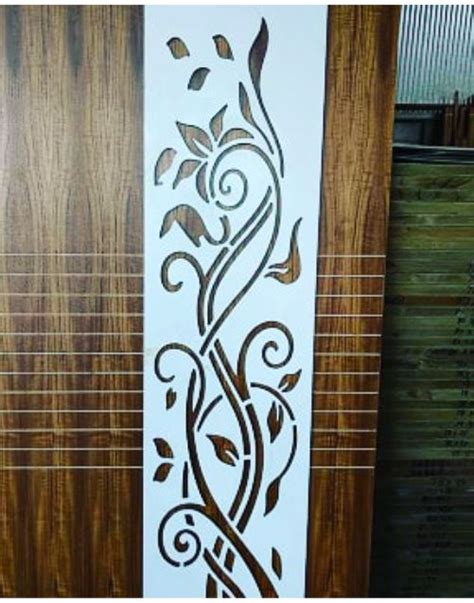 cnc plasma laser cut curl plant door dxf/svg design – Makerbhawan