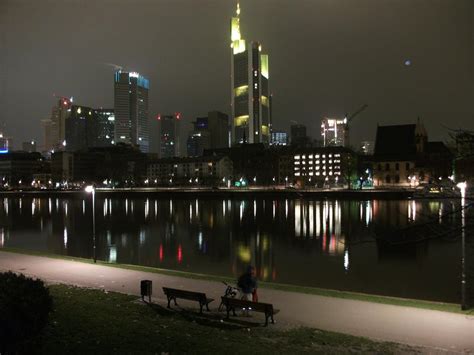 Free Photos: Frankfurt night view of skyline | publicdomain