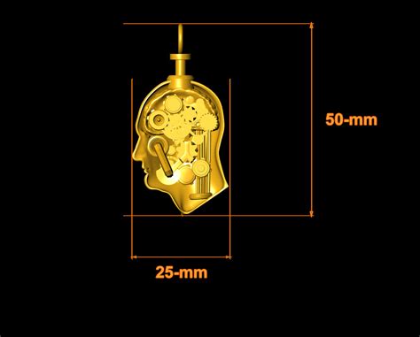 ArtStation - Brain gears pendant 3D-print model file | Resources