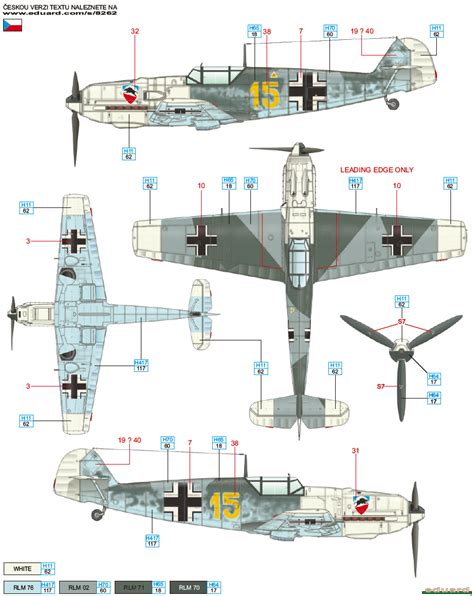 Messerschmitt Bf 109E-3 JG 52 Camouflage Color Profile