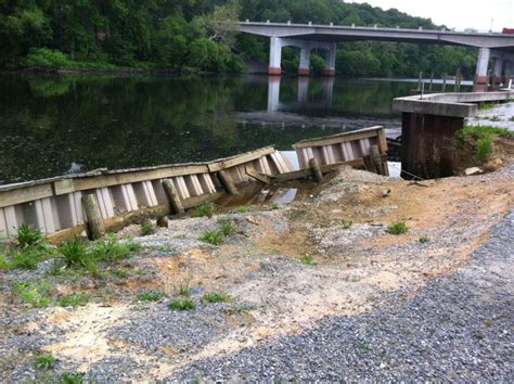 Repair Erosion Behind Seawall Warning Signs