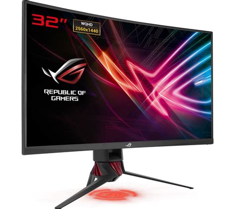 ASUS XG32VQ Quad HD 32" Curved LED Gaming Monitor - Red & Grey Deals ...