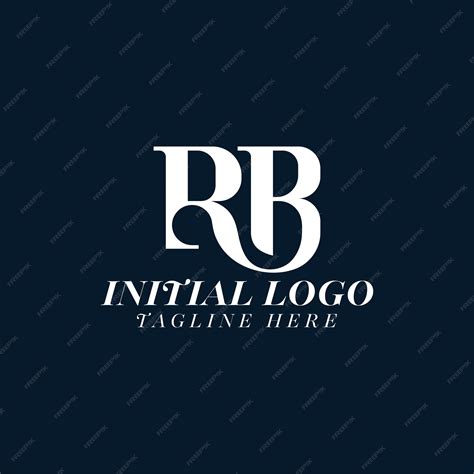 Premium Vector | Creative r b initial logo design vector