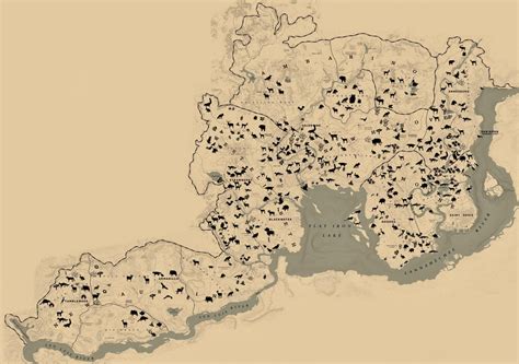 Rdr2 online animal locations map! : r/RDR2