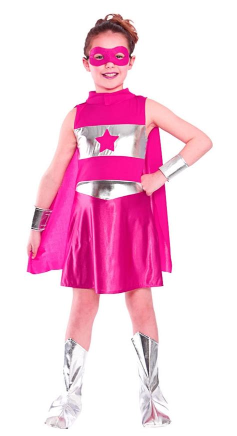 Pink Superhero Costume | TV, Book and Film Costumes | Mega Fancy Dress