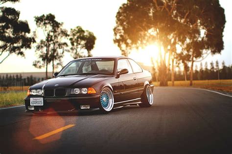 HD wallpaper: BMW E36 Coupe BBS, black coupe, Е36 | Wallpaper Flare