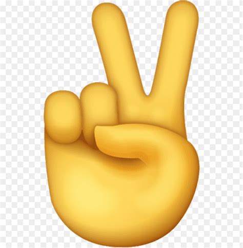 Peace Victory Hand Emoji Icon Ios10 Clipart Png Photo - 35465 | TOPpng