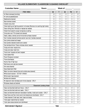 52+ Free Editable Cleaning Checklist Templates in MS Word [DOC] | pdfFiller