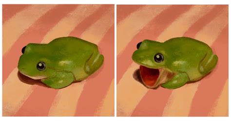 i painted a frog meme for comfort. just wanted to share with u all ...