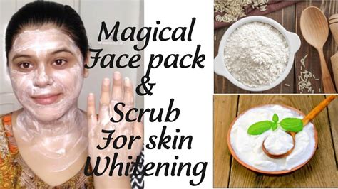 DIY RICE FLOUR SCRUB & MAGICAL SKIN WHITENING FACE PACK FOR ALL SKIN ...