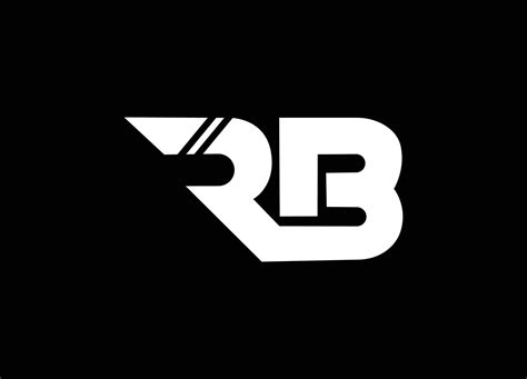 RB logo designed with letter R B in vector format. 8053821 Vector Art ...