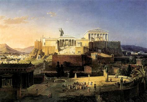 Acropolis Of Athens Painting by Leo von Klenze