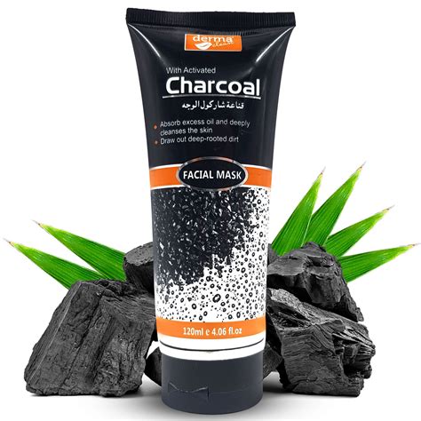 Charcoal Facial Mask - 120ml - Derma Clean Official | Skin and beauty ...