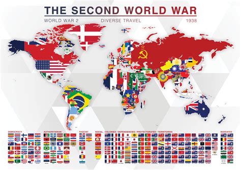 The Second World War - Ideologies and Flags. - Maps on the Web