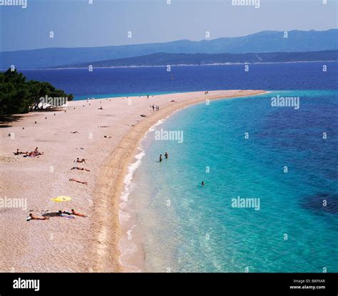 Zlatni Rat beach near Bol, Brac Island, Croatia Stock Photo: 22631247 ...