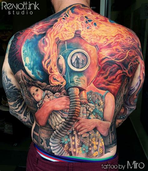 Best gas mask tattoo!! | Best sleeve tattoos, Apocalypse tattoo, Hyper ...