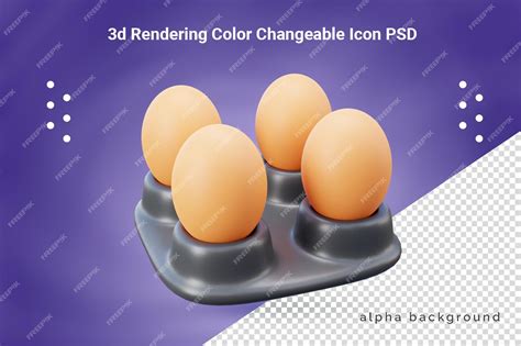 Premium PSD | 3d egg carton