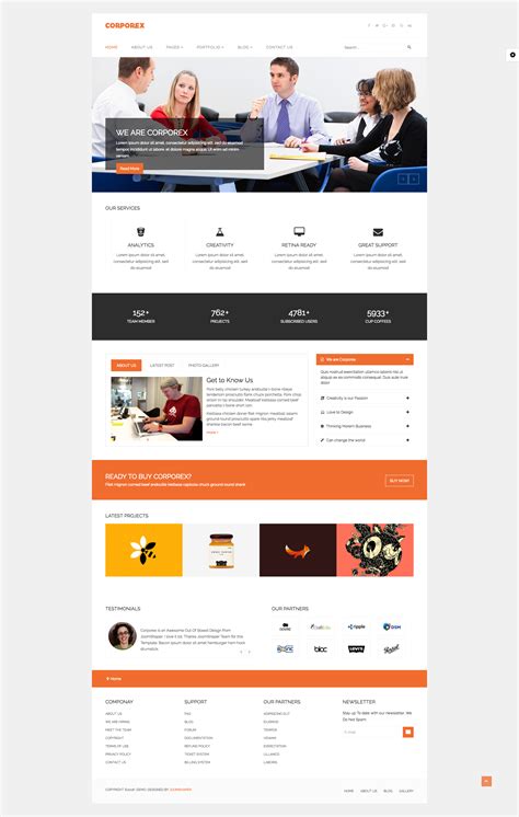 Corporex - Agency & Business Joomla Template Joomla Templates, Unique ...