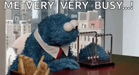 Cookie Monster Very Busy GIF - Cookie Monster Very Busy Pendulum ...