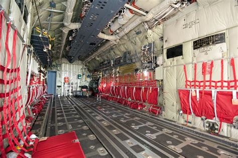 C-17 Globemaster Jet Interior Stock Image - Image of army, plane: 2318811