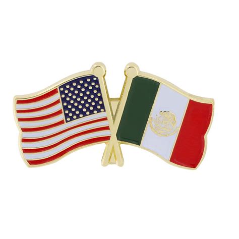 American Flag x Mexico Flag Enamel Lapel Pin