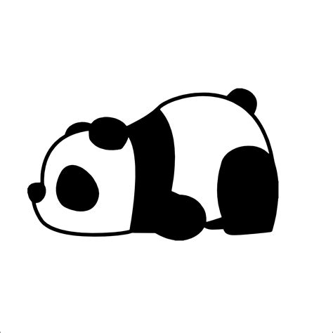 Sleeping Panda Vinyl Decal Sticker Cute Cuddly Wall Window - Etsy Ireland