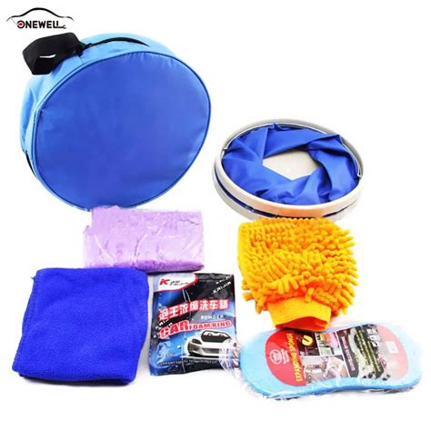 ONEWELL 7 Pcs Car Washing Tools Microfiber Car Cleaning Kit for Any Car ...