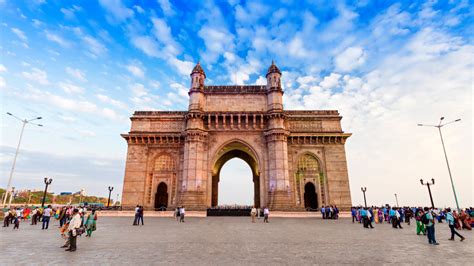 Gateway of India - a giant triumphal arch in Bombay, India