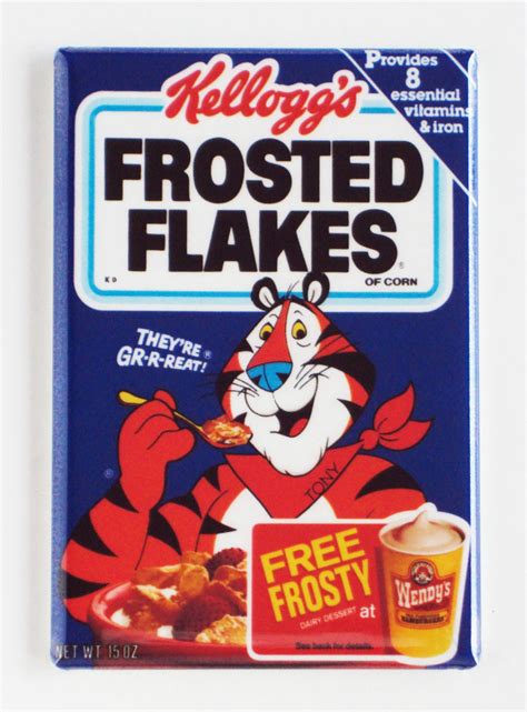 Frosted Flakes FRIDGE MAGNET cereal box breakfast Tony the Tiger - Magnets