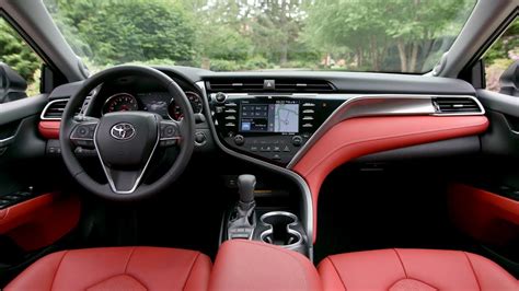 Toyota Camry 2018 Xse Red Interior