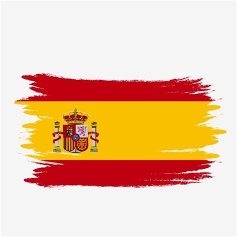 the flag of spain is painted on a white background