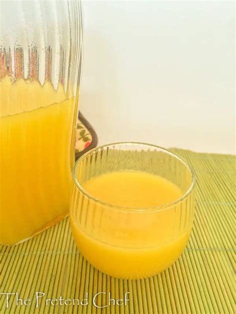 Cashew fruit juice - The Pretend Chef