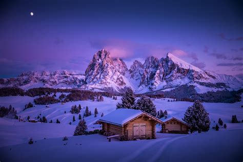 Mountain Cabin Winter Wallpapers - Wallpaper Cave