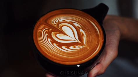 LATTE ART 12oz Heart - YouTube