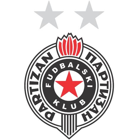 Partizan Belgrade logo Royalty Free Stock SVG Vector