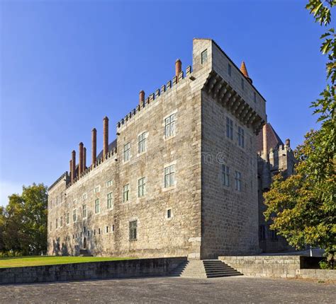 Palace of the Duques of Braganca, Guimaraes Stock Photo - Image of ...